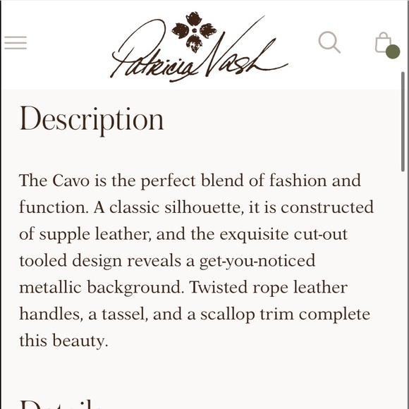 NEW Patricia Nash SPRING TOOLED LEATHER TOTE CAVO DUSTY ROSE LARGE BROWN CUTOUT - Picture 15 of 16